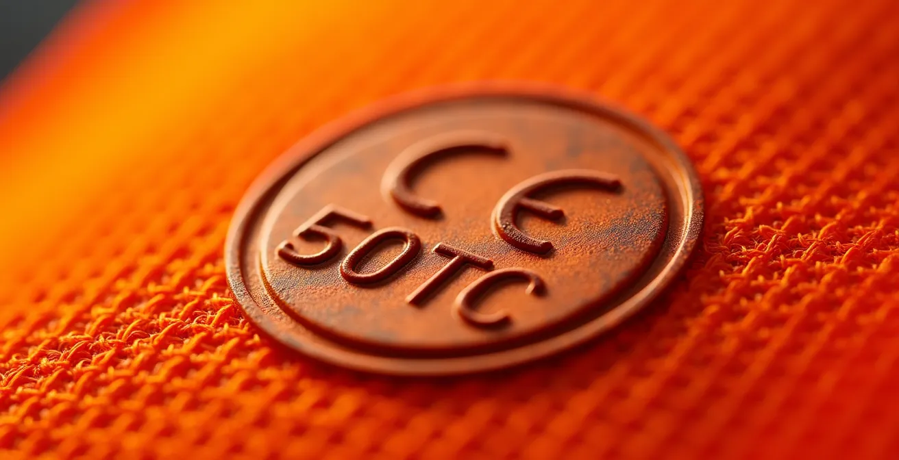 Comparaison visuelle entre un marquage CE authentique et une contrefaçon