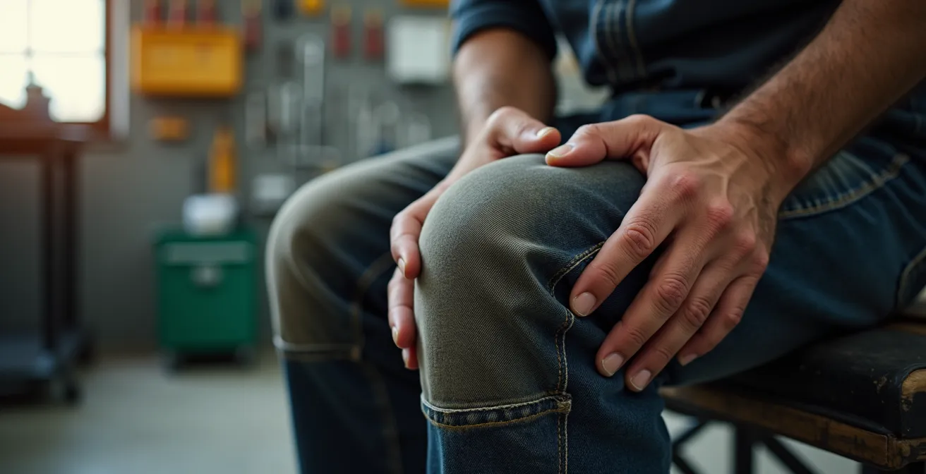Inspection détaillée de l'usure d'un pantalon de sécurité