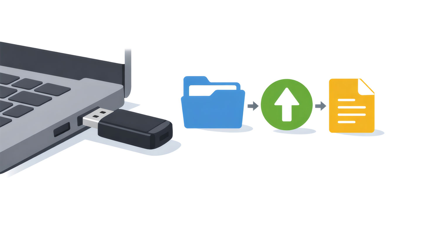 Plan de travail encombré d'un responsable achats montrant la diversité des formats fournisseurs reçus : emails imprimés empilés, fichiers PDF avec tableaux tarifaires, clé USB, classeur manuscrit et écran affichant saisie manuelle dans tableur Excel, illustrant la complexité du traitement des flux hétérogènes